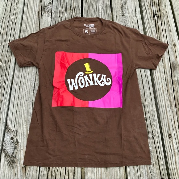 Loot Crate Other - LOOTCRATE Brown WILLY WONKA Graphic Candy Bar Front Logo S Chocolate Factory